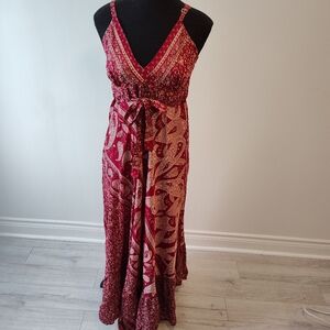 Silk Paisley Dress